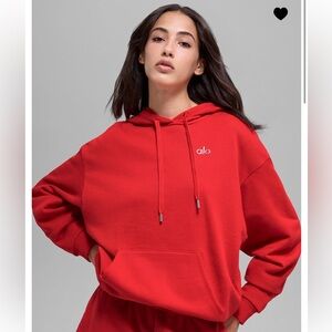 Brand new with tags! Alo Accolade Hoodie - Bright Red